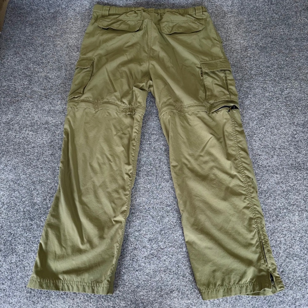Boy Scouts Switchback Uniform Cargo Pants Mens Large 36x29 Green Convertible - Picture 3 of 8